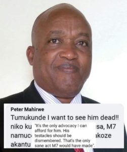 Tom Ndahiro alias Peter Mahirwe