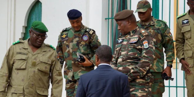 Gen Abdourahamane Tchiani and his fellow coup leaders