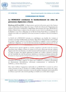 United Nations Organization Stabilization Mission in the Democratic Republic of the Congo (MONUSCO) press release.